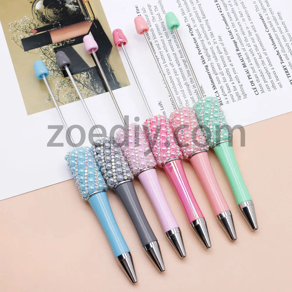 FS2089-Pearl Flash Chain Beadable Pens Zoe's DIY Shop