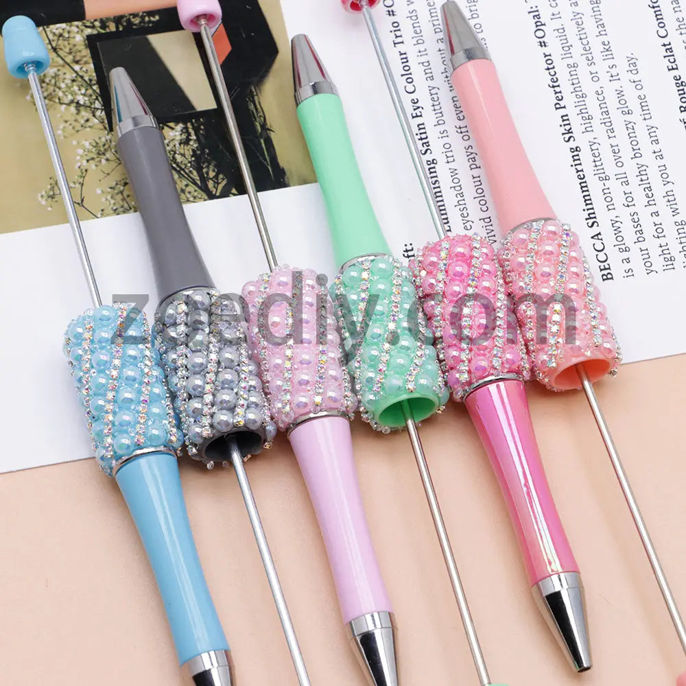 FS2089-Pearl Flash Chain Beadable Pens Zoe's DIY Shop
