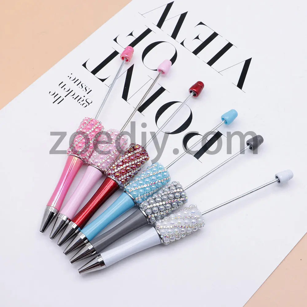 FS2089-Pearl Flash Chain Beadable Pens Zoe's DIY Shop