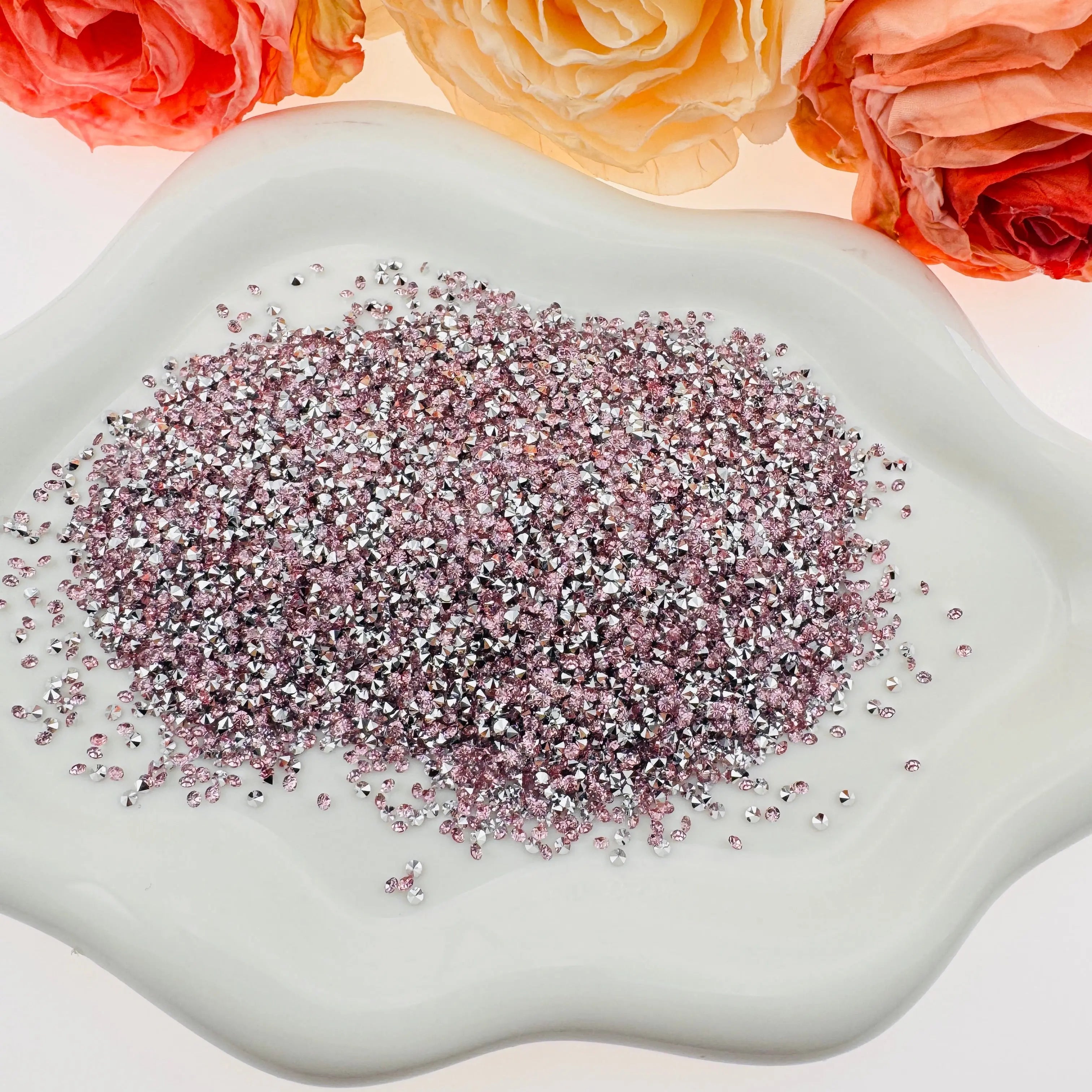 FS2097-2mm Silver bottom Diamonds Sugar ZoeDIY Shop