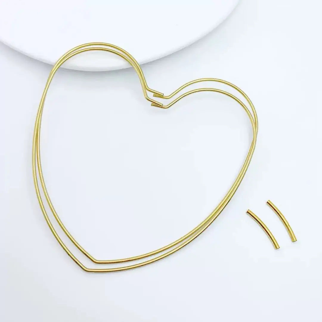 FS2104-About 9×14mm Heart Metal Ring For Making Car Hangers Zoe DIY Wholesale