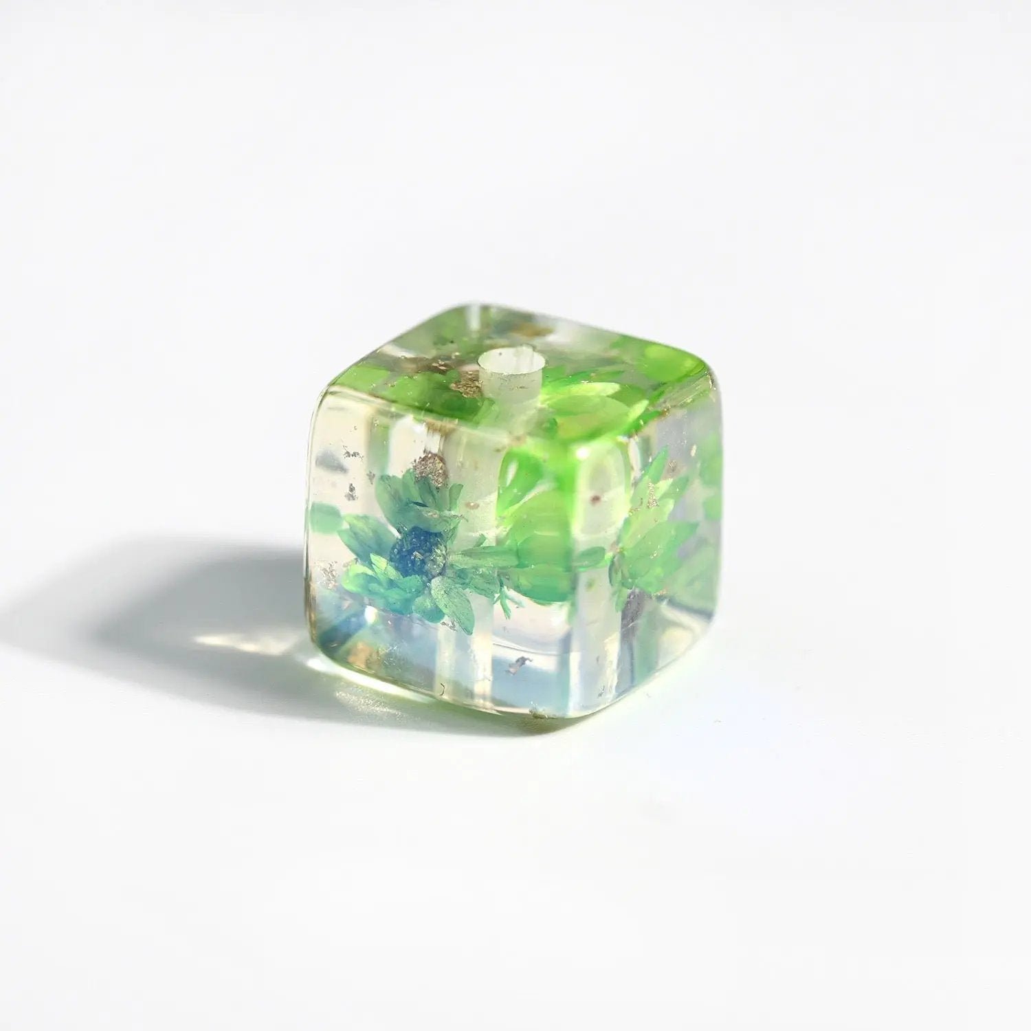 FS2120-14MM Square Dried Flower Resin Beads Mixed Color Zoe's DIY Shop