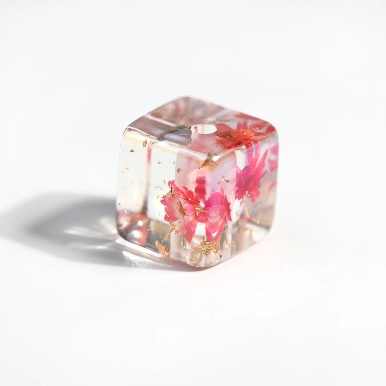 FS2120-14MM Square Dried Flower Resin Beads Mixed Color Zoe's DIY Shop