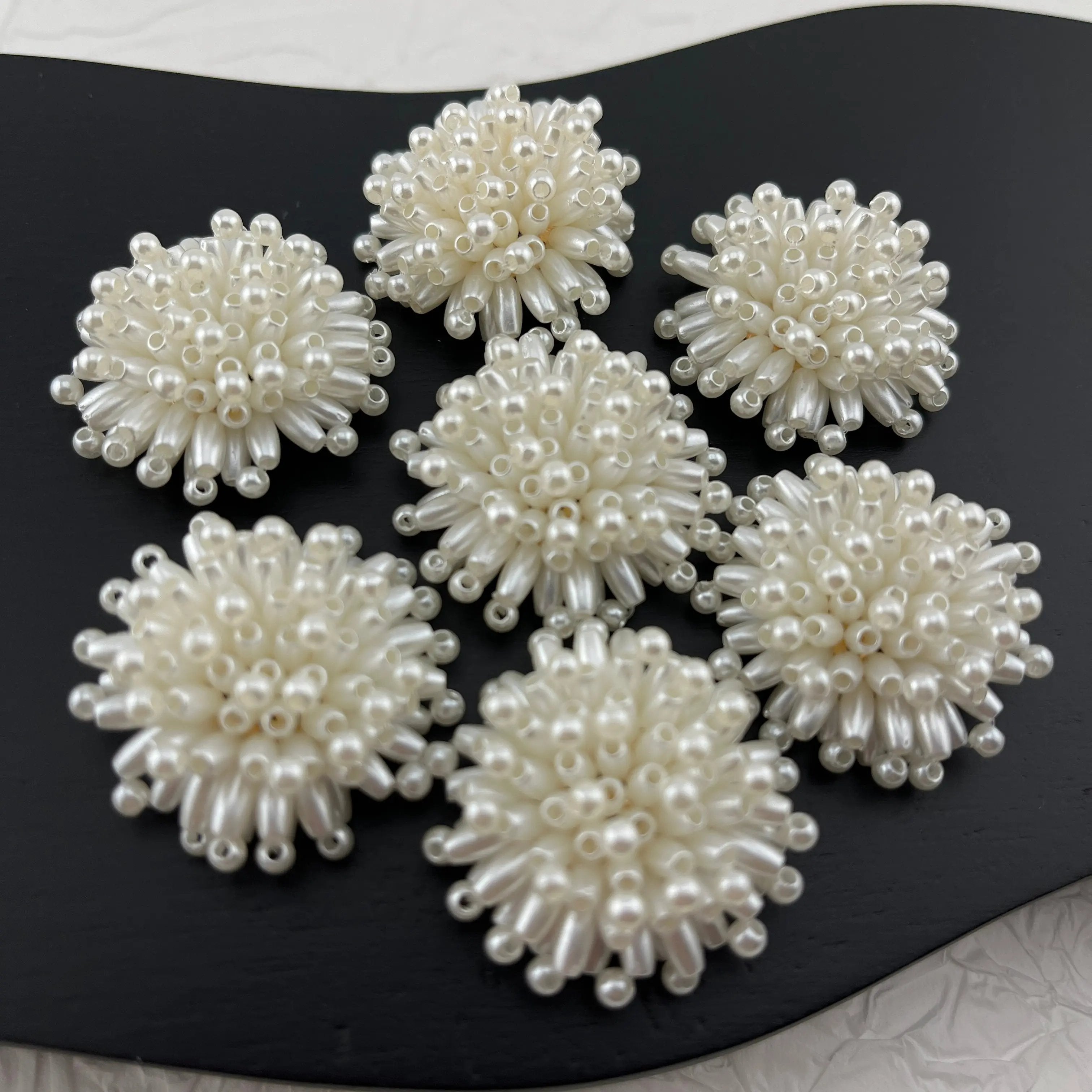 FS2127-10PCS Flower Pearl Patch Zoe's DIY Shop