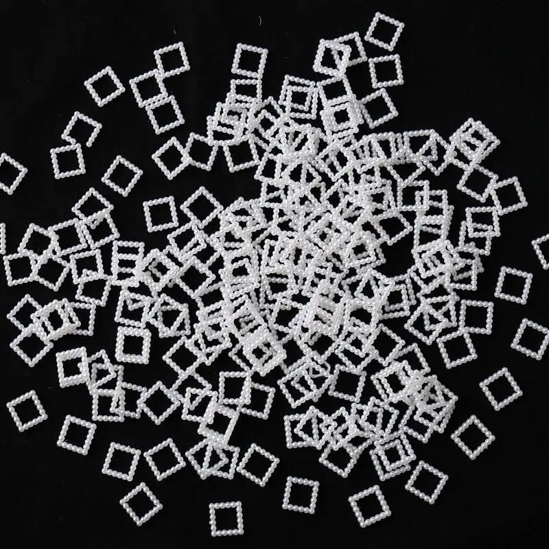 FS2161-12×12mm Pearl Looking Acrylic Cube For Making Fancy Beads Or Fancy Pen (Also Can be Spacer) Zoe's DIY Shop