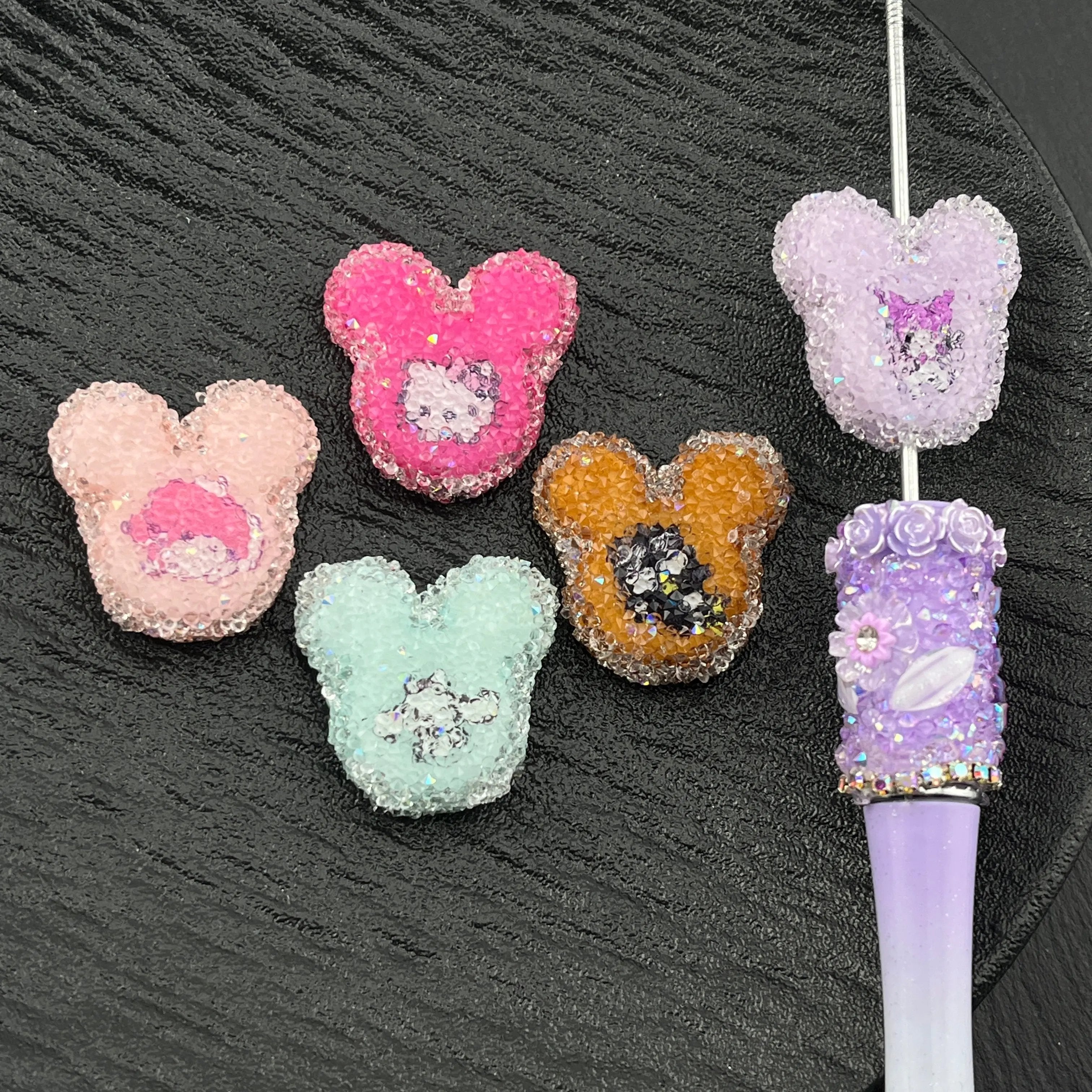 FS2185- Sanrio Printed Acrylic Sugar Beads Fit For Beadable Pens Zoe's DIY Shop