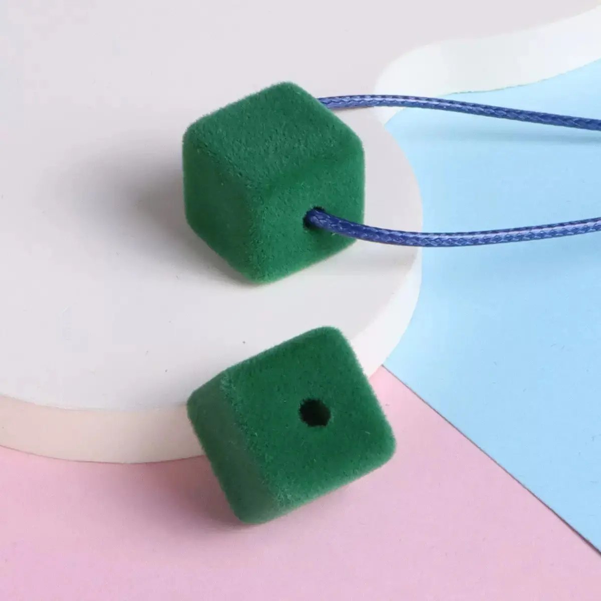 FS2191-About 14MM Size Frocked Acrylic Cube Beads Fit For Beadable Pens Zoe's DIY Shop