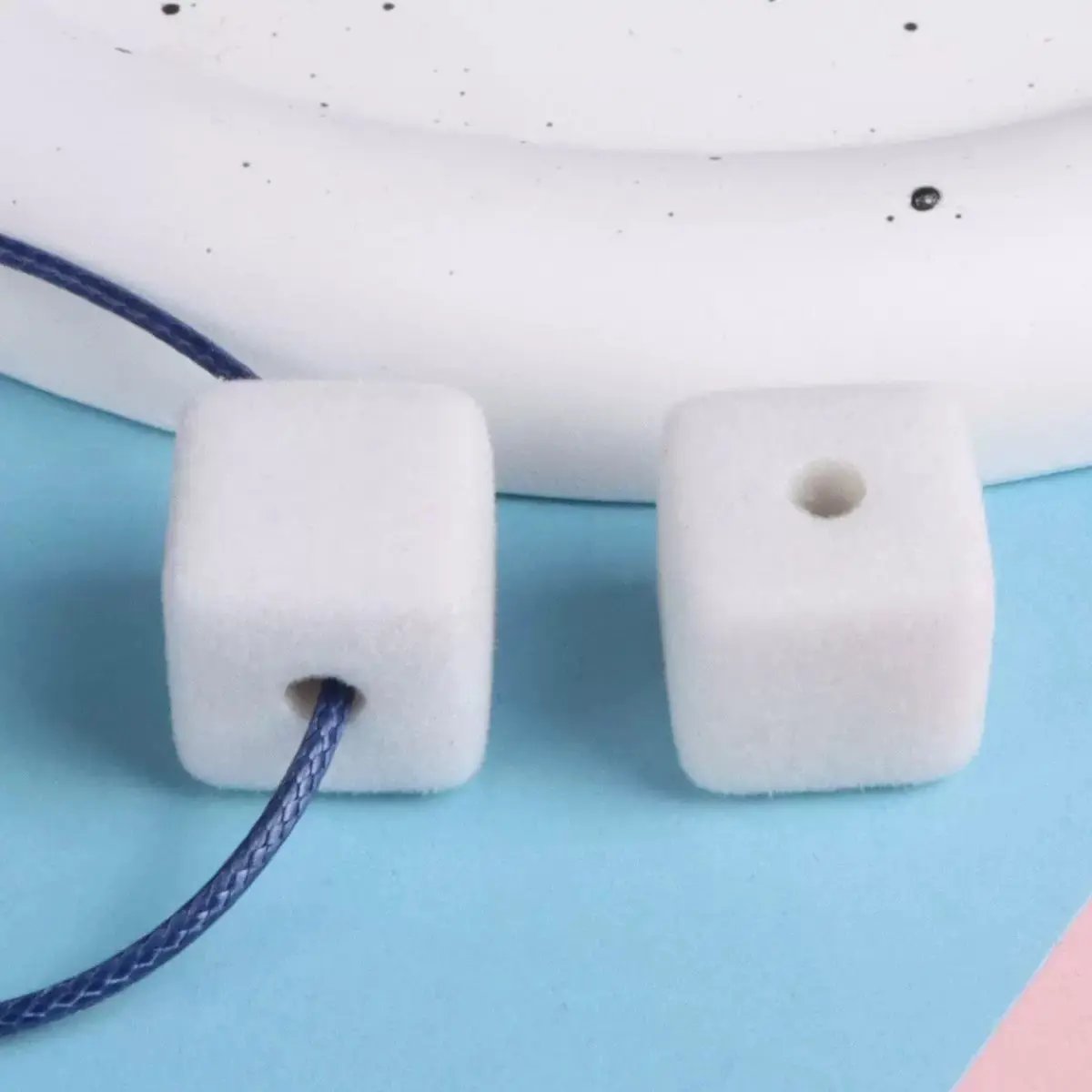 FS2191-About 14MM Size Frocked Acrylic Cube Beads Fit For Beadable Pens Zoe's DIY Shop