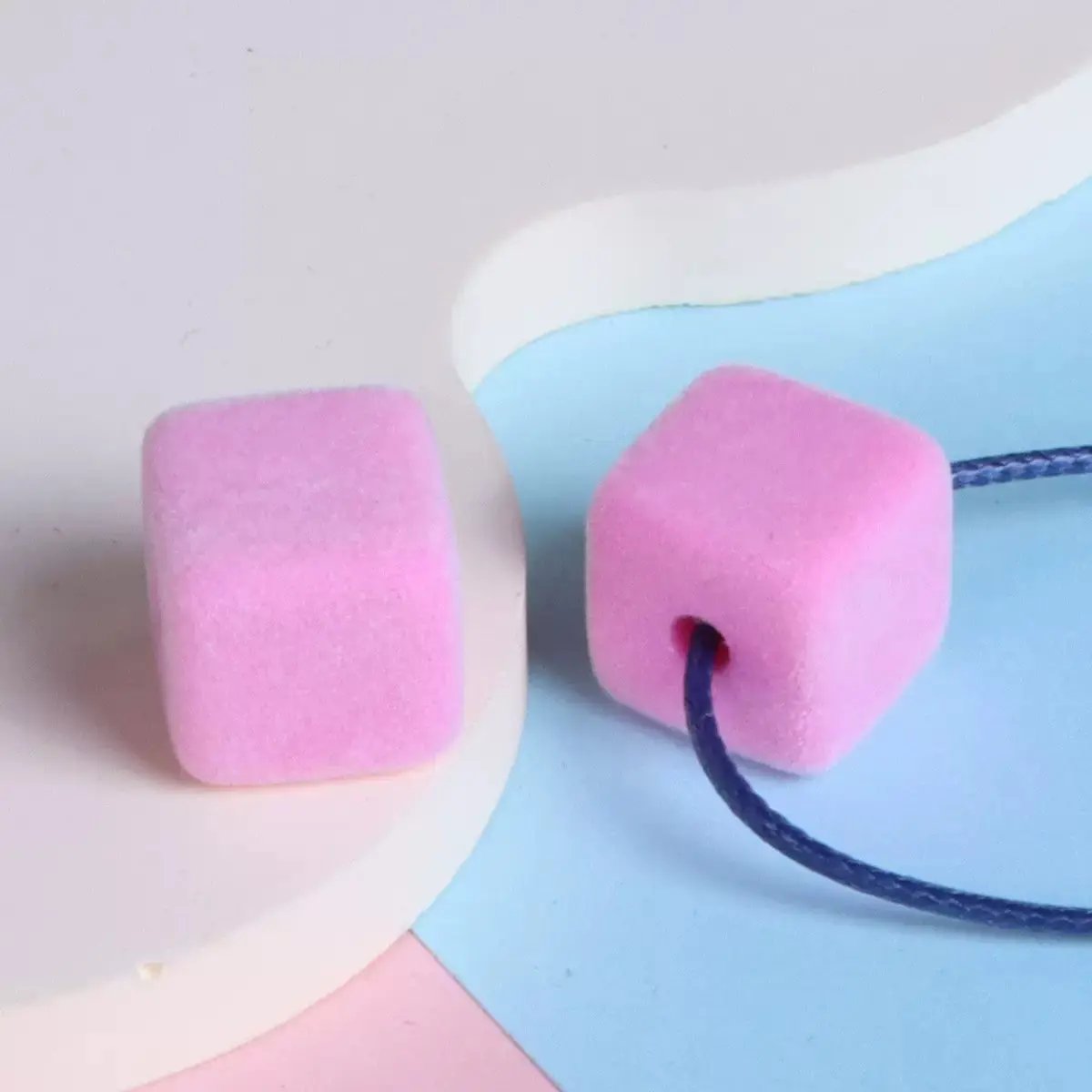 FS2191-About 14MM Size Frocked Acrylic Cube Beads Fit For Beadable Pens Zoe's DIY Shop