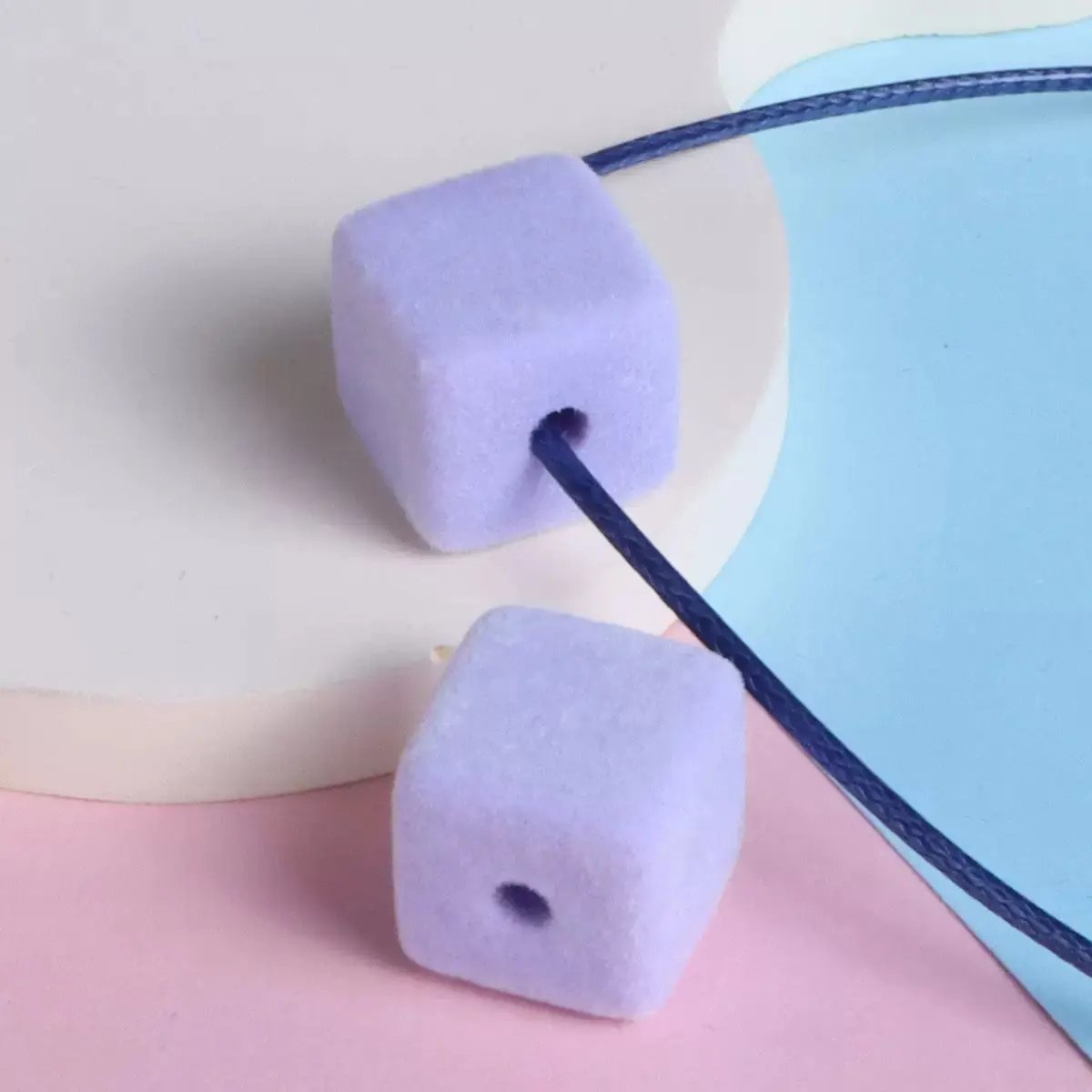 FS2191-About 14MM Size Frocked Acrylic Cube Beads Fit For Beadable Pens Zoe's DIY Shop