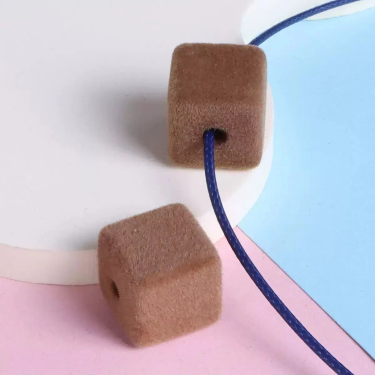 FS2191-About 14MM Size Frocked Acrylic Cube Beads Fit For Beadable Pens Zoe's DIY Shop