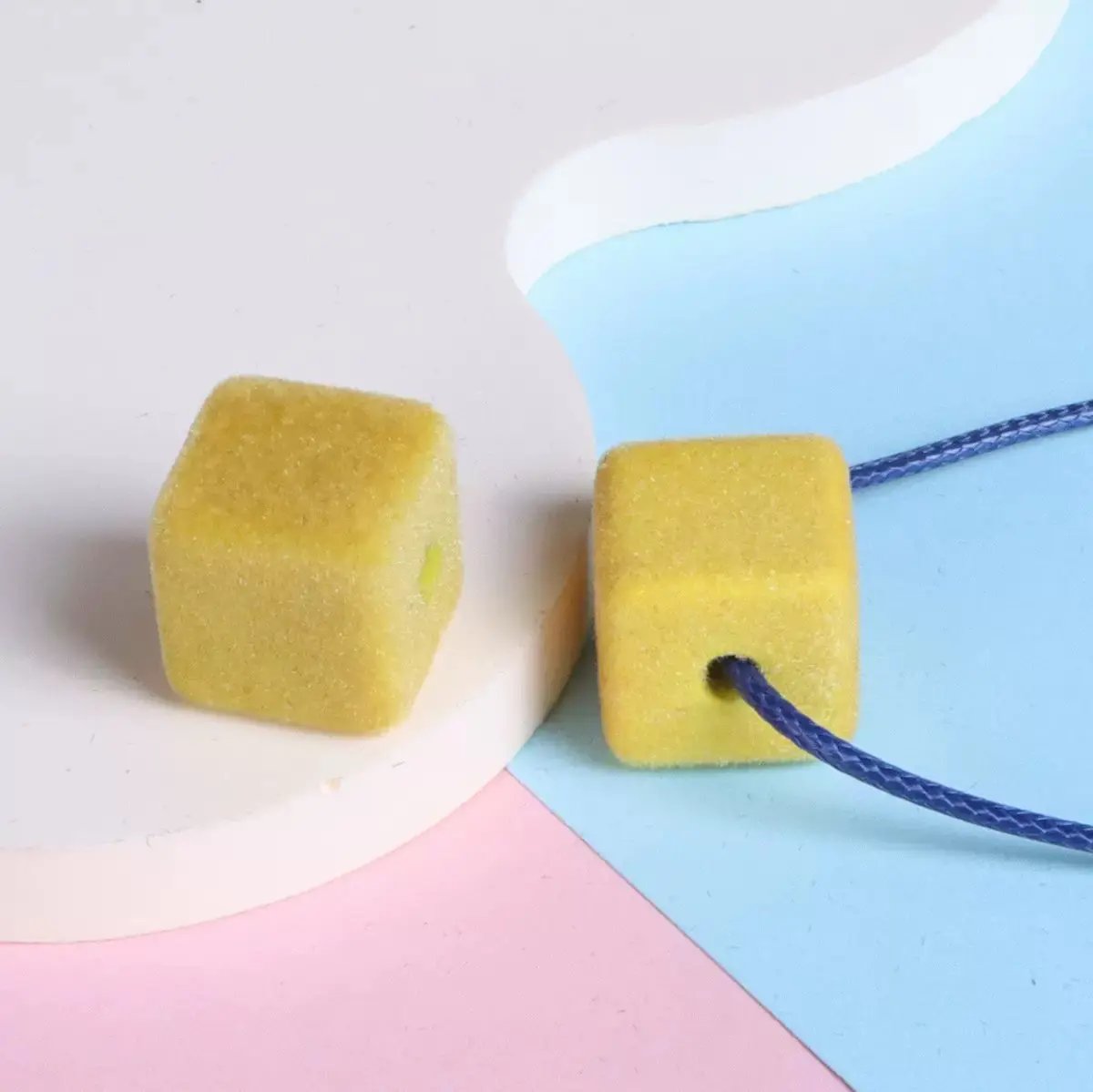 FS2191-About 14MM Size Frocked Acrylic Cube Beads Fit For Beadable Pens Zoe's DIY Shop
