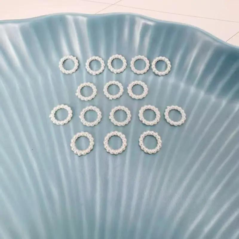 FS2200-100PCS Round pearl circle Zoe's DIY Shop