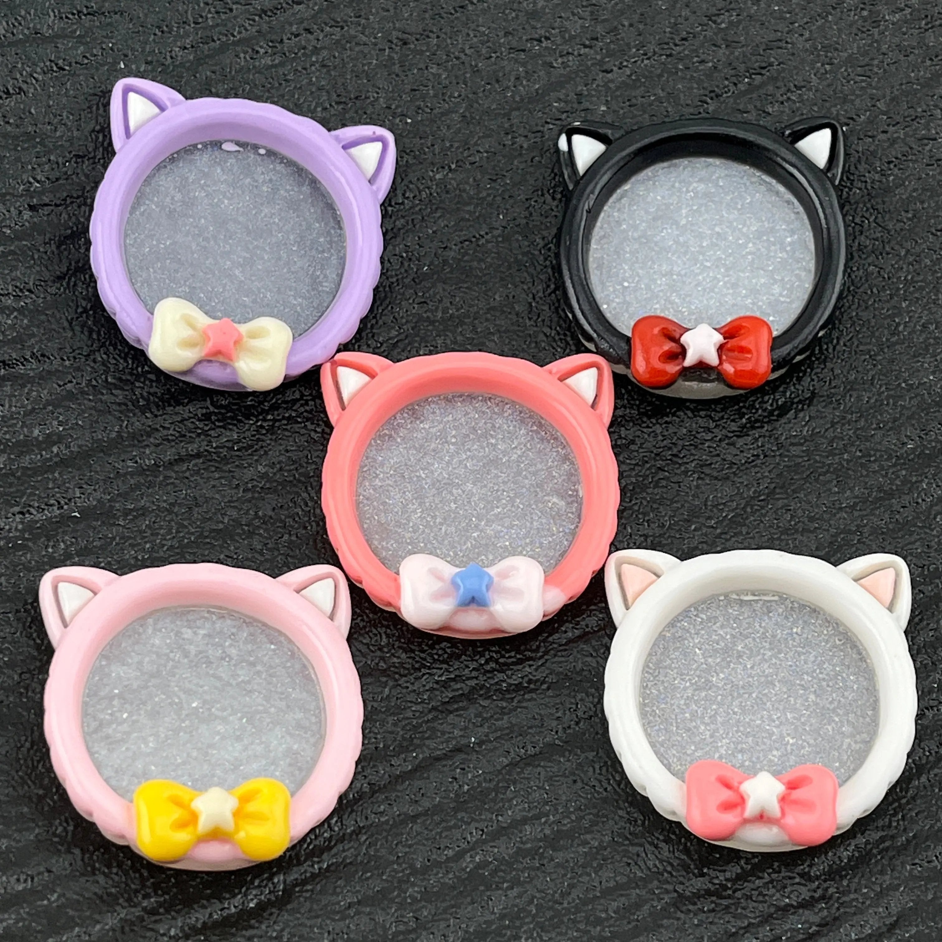 FS2202-10PCS Cat ear tray cream glue accessorees Zoe's DIY Shop