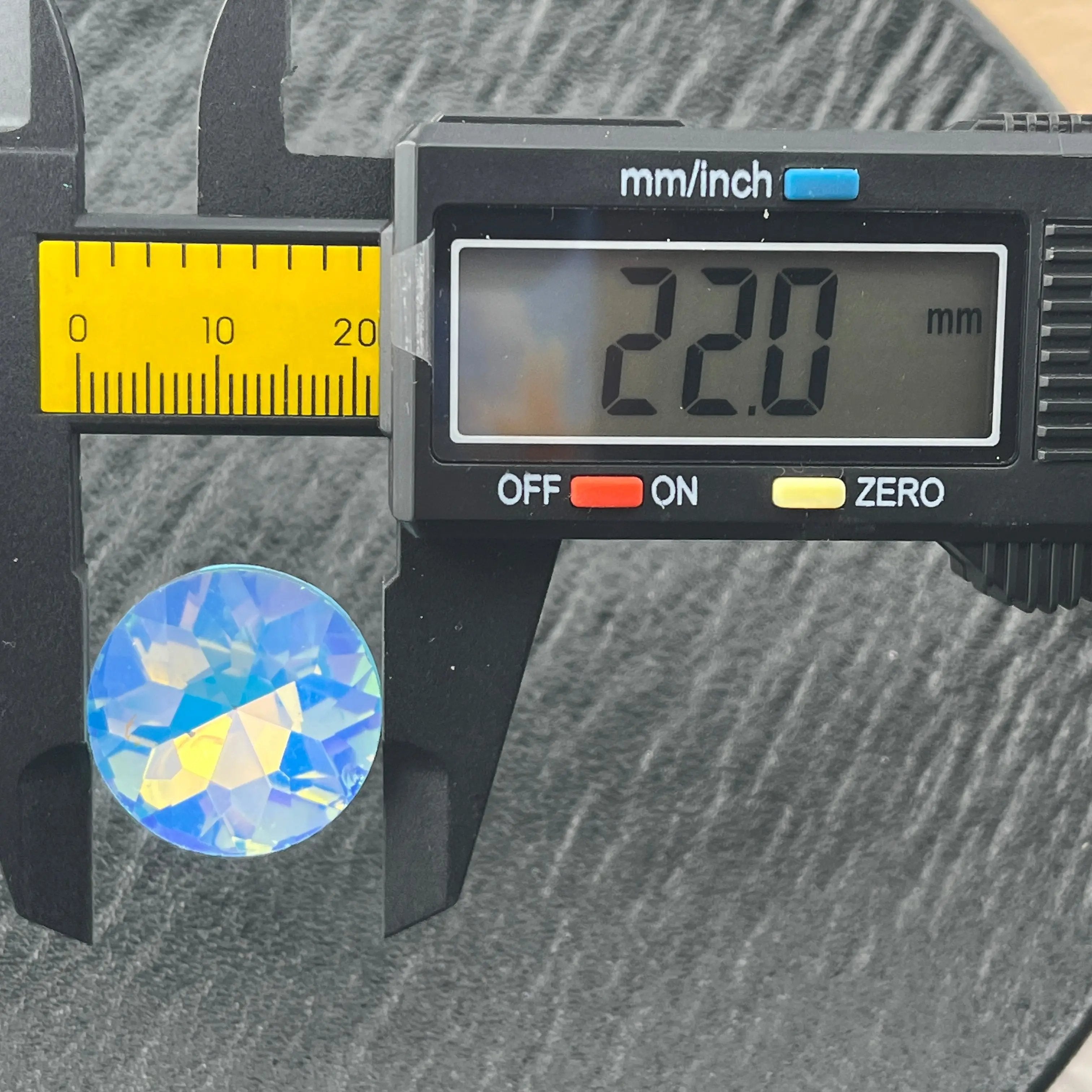 FS2241- 20PCS 22MM Round diamond Zoe's DIY Shop