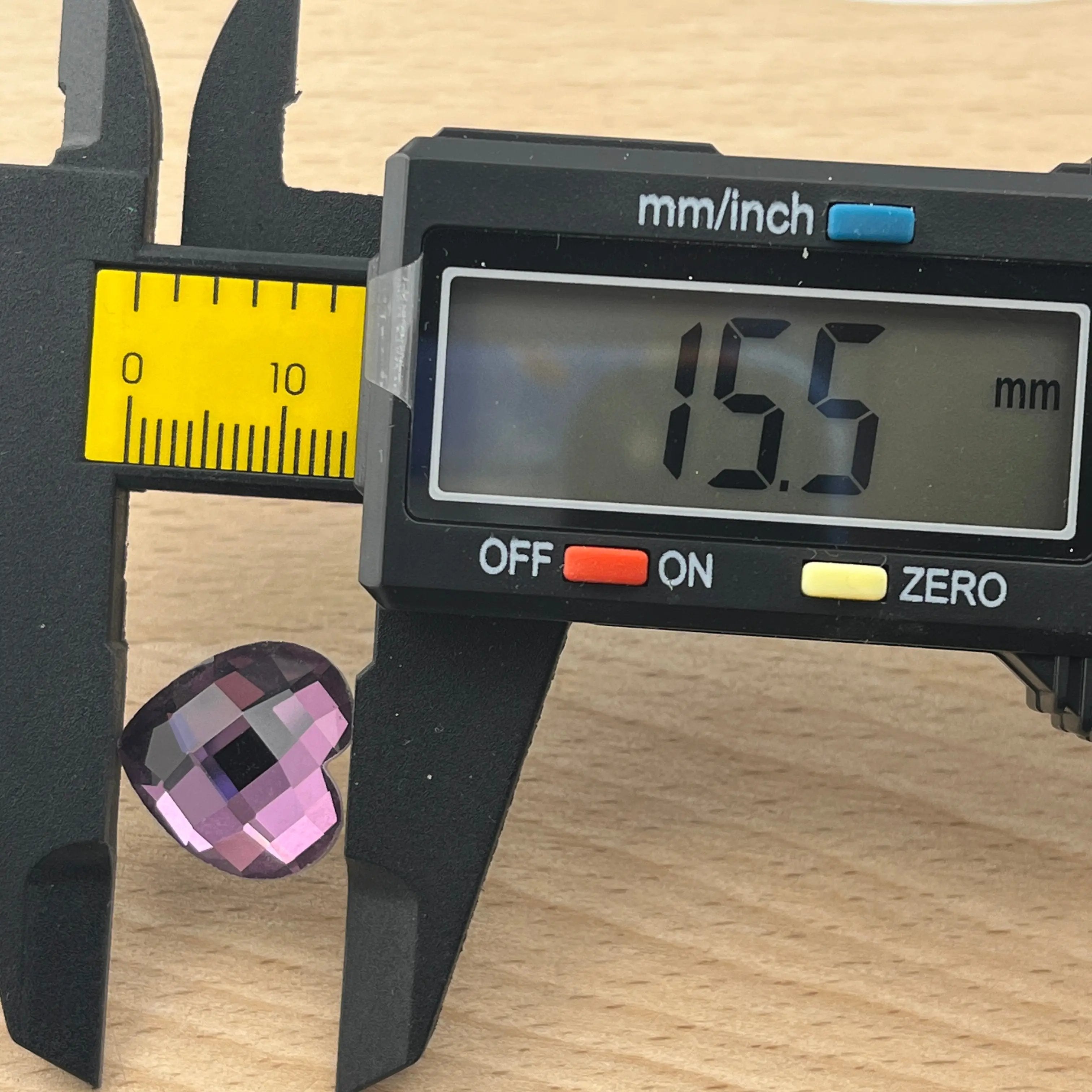 FS2242- 20PCS 16MM Heart bottom diamond Zoe's DIY Shop