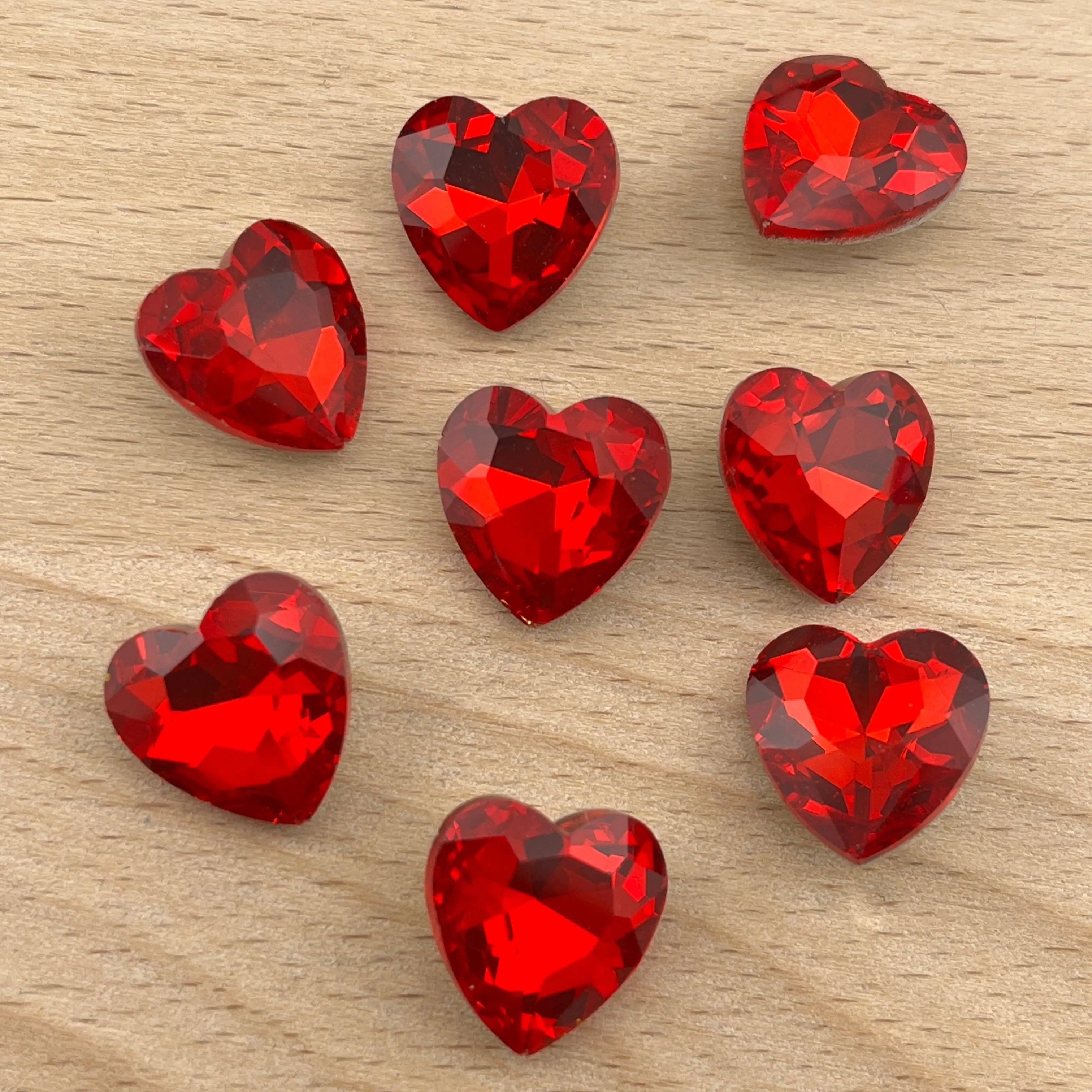 FS2243- 20PCS 14MM Heart diamond Zoe's DIY Shop