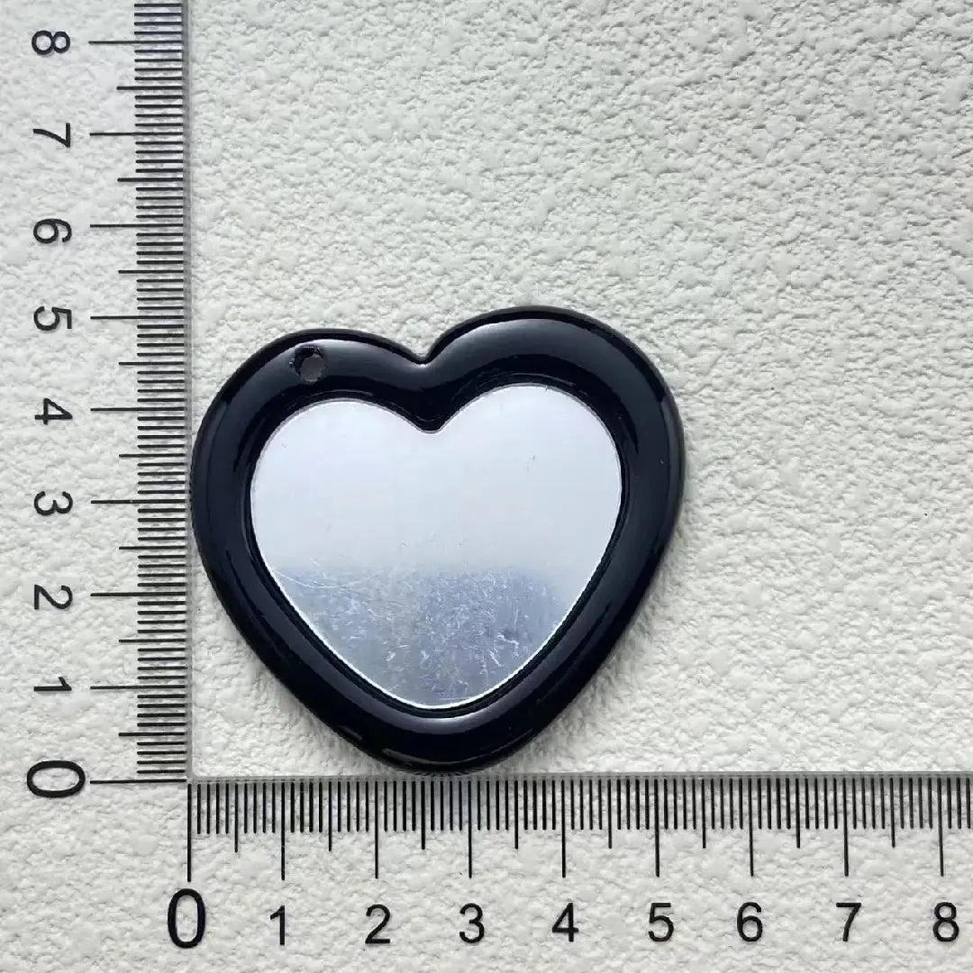 FS2279-Heart-Shaped Mirror Pendant Zoe DIY Wholesale