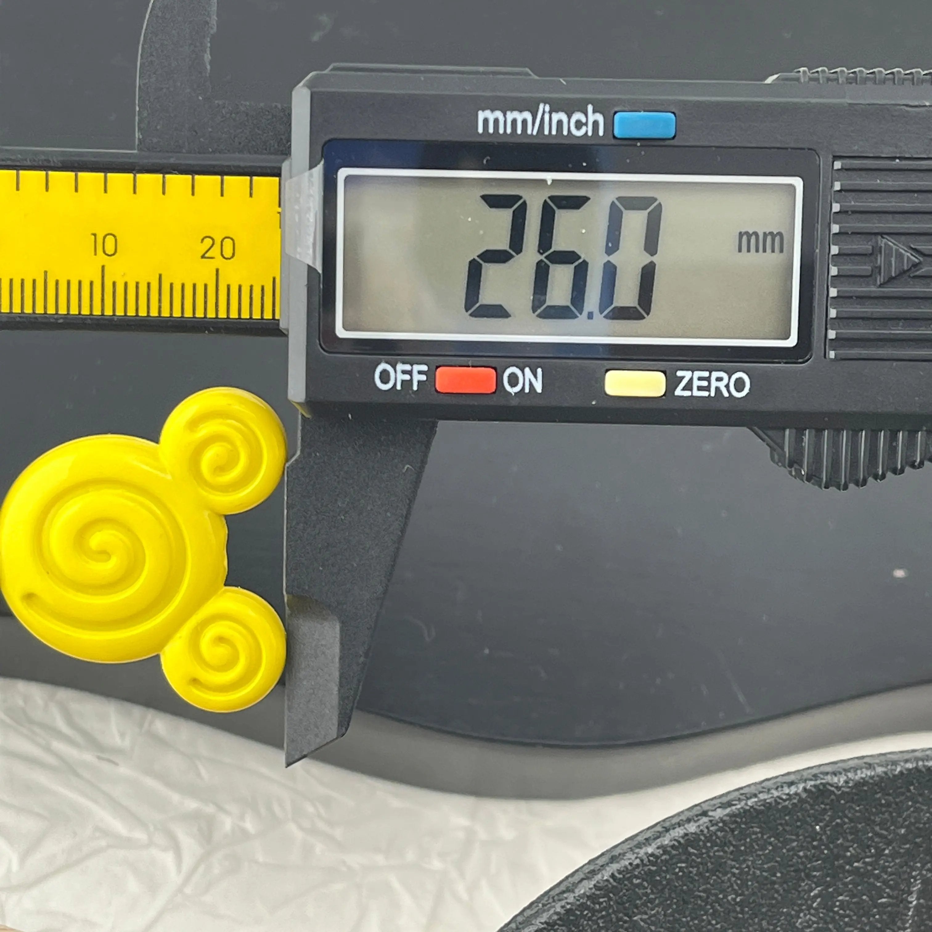 FS2292-10PCS 26MM  Paint mickey head beads Zoe's DIY Shop