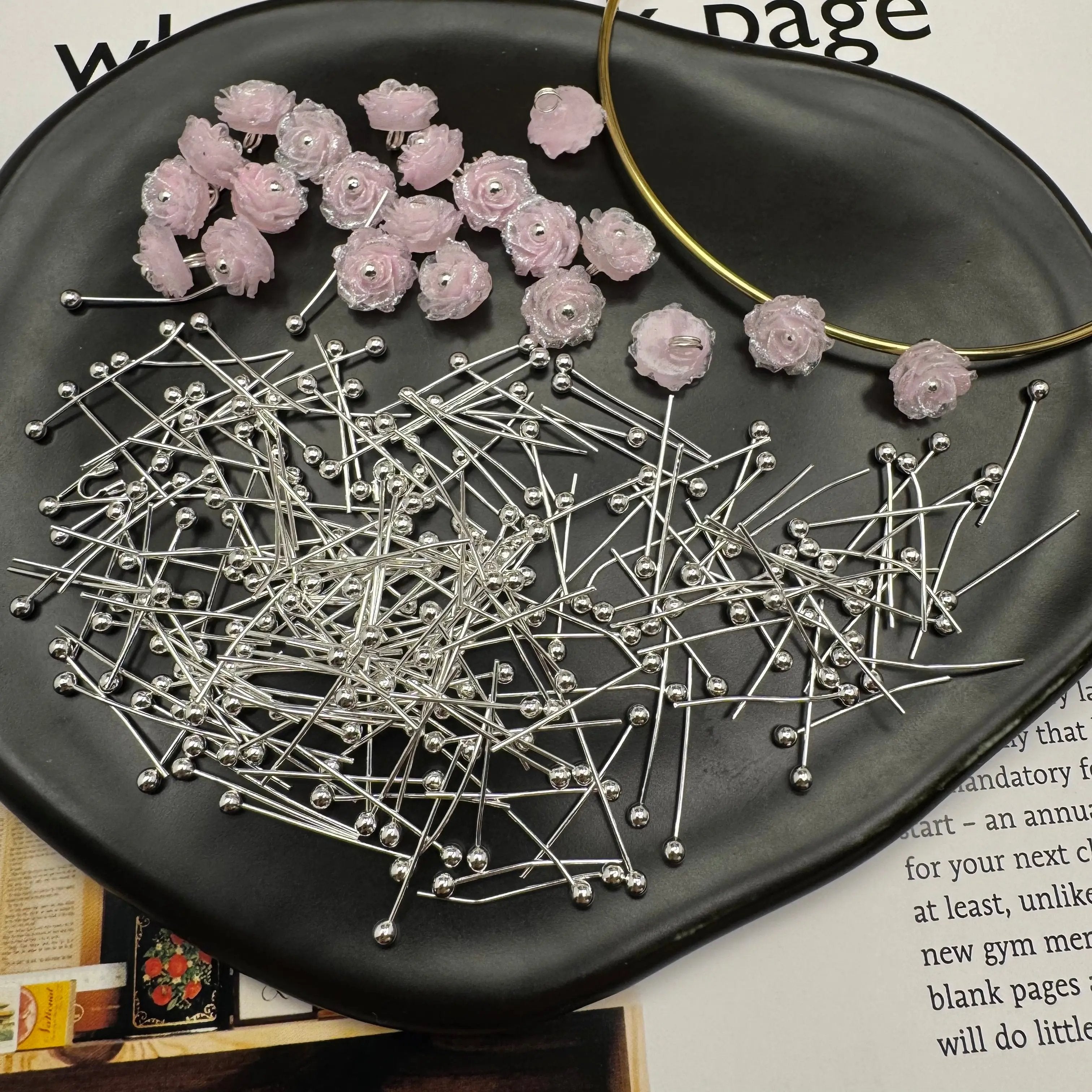 FS2317-2.3mm Head Length 20mm Pin For Making Valley Of Lily Zoe's DIY Shop