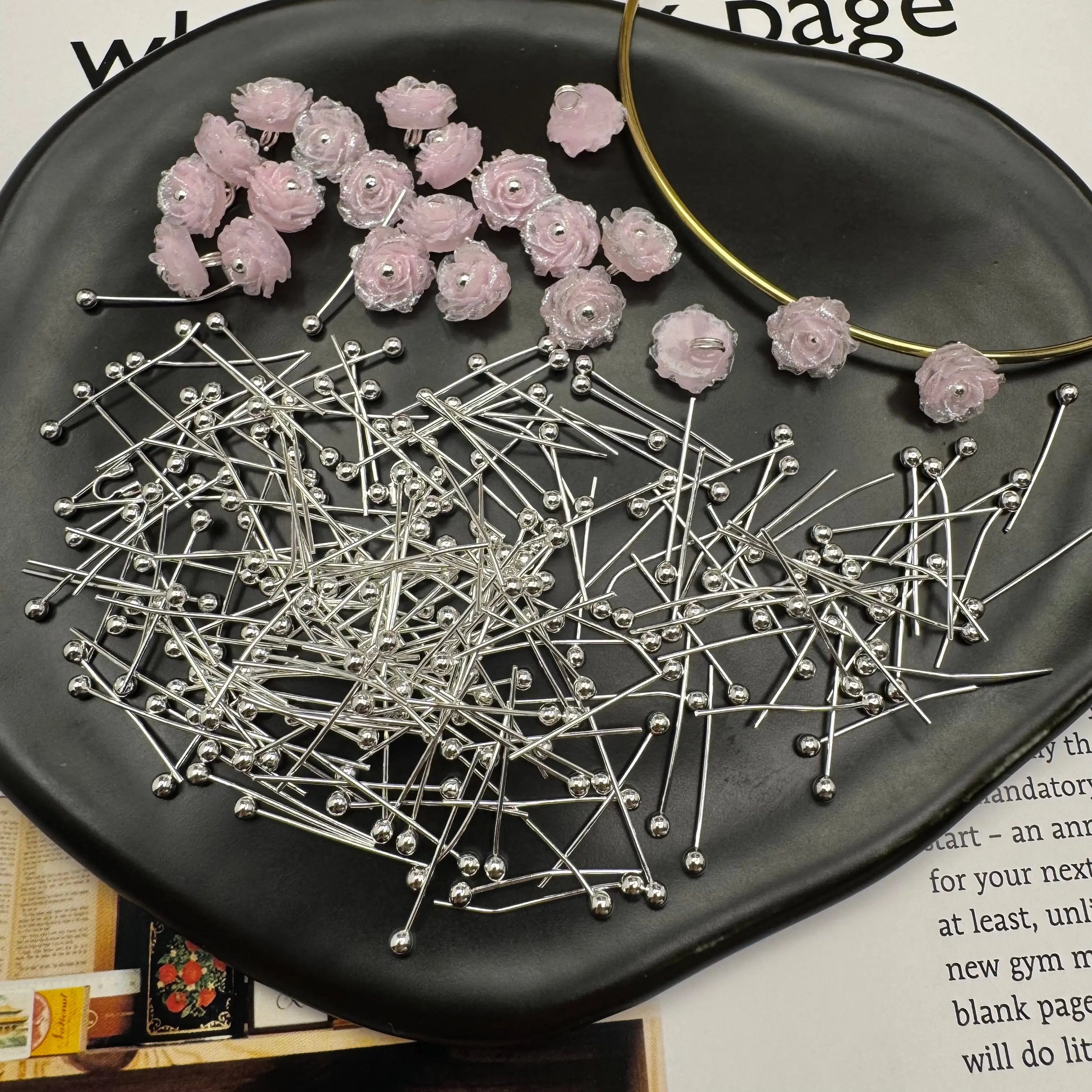 FS2317-2.3mm Head Length 20mm Pin For Making Valley Of Lily Zoe's DIY Shop