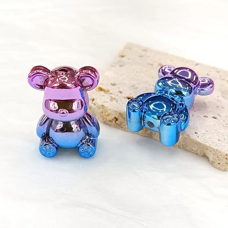 FS2326-33×23mm Metallic Bear UV Shiny Acrylic Beads Fit For Beadable Pens Zoe's DIY Shop