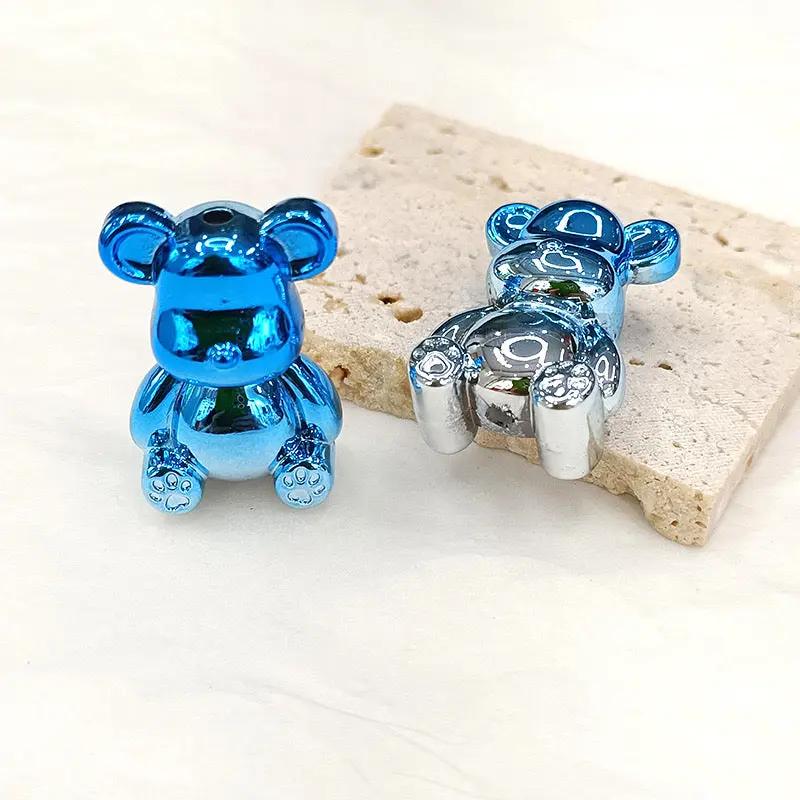 FS2326-33×23mm Metallic Bear UV Shiny Acrylic Beads Fit For Beadable Pens Zoe's DIY Shop