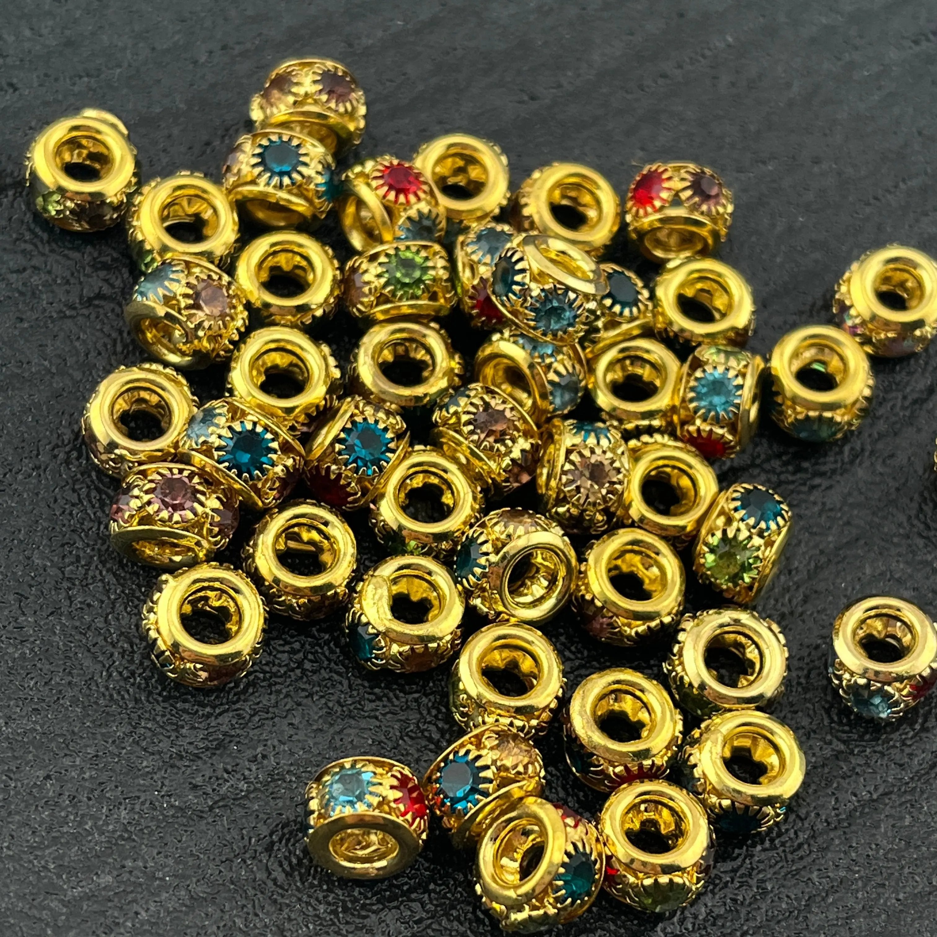 FS2366-50PCS 10MM Diamond spacer Zoe's DIY Shop