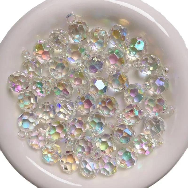 FS2375-16MM Facted Football Dangle Acrylic Beads For Making Car Hangers Zoe's DIY Shop