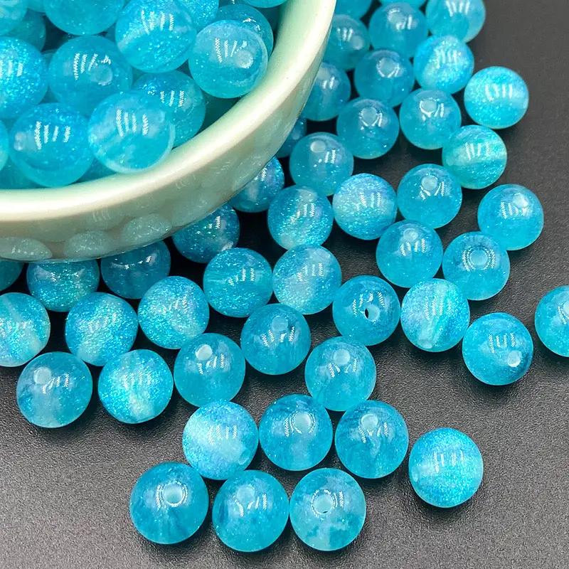 FS2378-10mm Size Galaxy Resin Beads Fit For Beadable Pens Zoe's DIY Shop