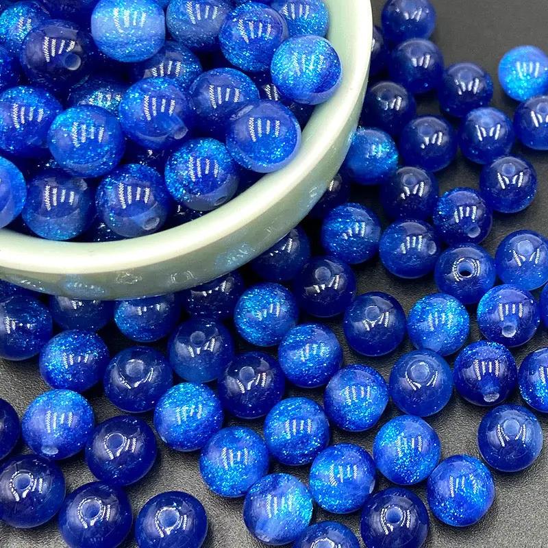 FS2378-10mm Size Galaxy Resin Beads Fit For Beadable Pens Zoe's DIY Shop