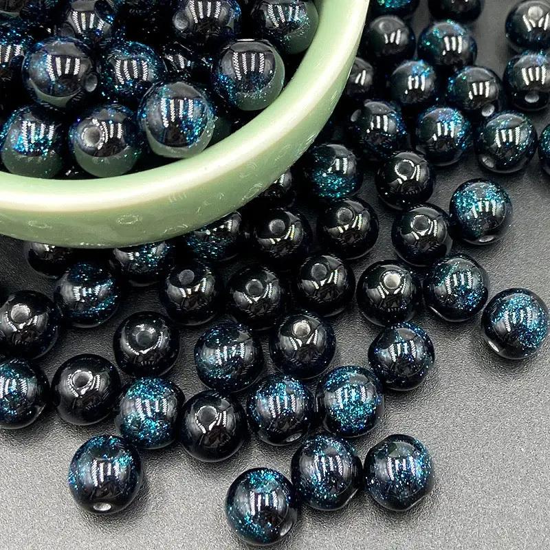 FS2378-10mm Size Galaxy Resin Beads Fit For Beadable Pens Zoe's DIY Shop
