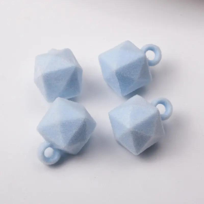 FS2382-16MM Flocked Cube Dangle Acrylic Beads For Making Car Hangers Zoe's DIY Shop
