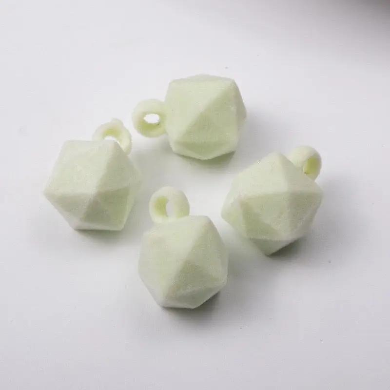 FS2382-16MM Flocked Cube Dangle Acrylic Beads For Making Car Hangers Zoe's DIY Shop