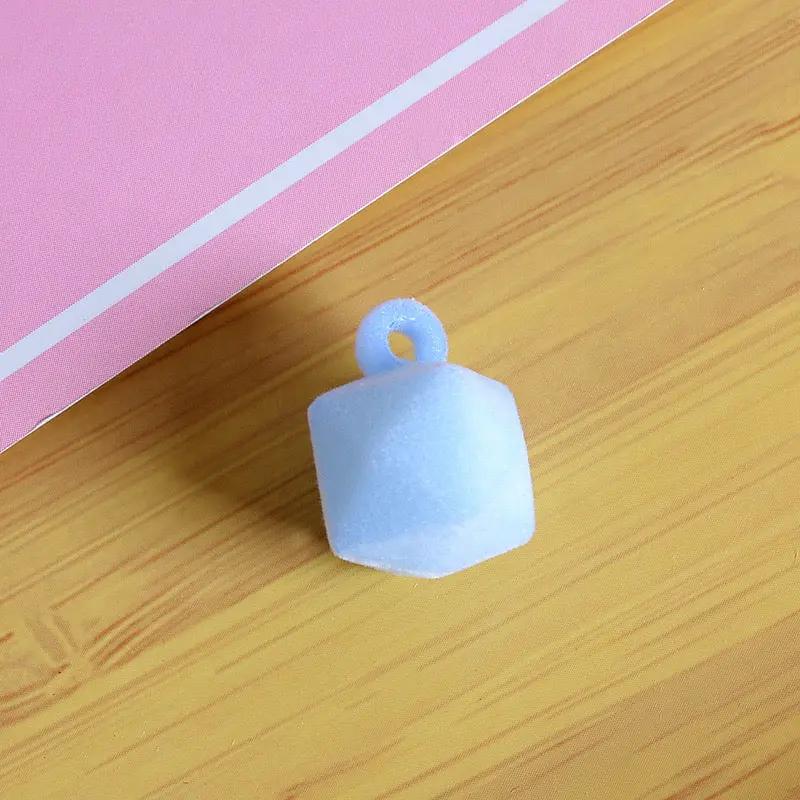 FS2382-16MM Flocked Cube Dangle Acrylic Beads For Making Car Hangers Zoe's DIY Shop