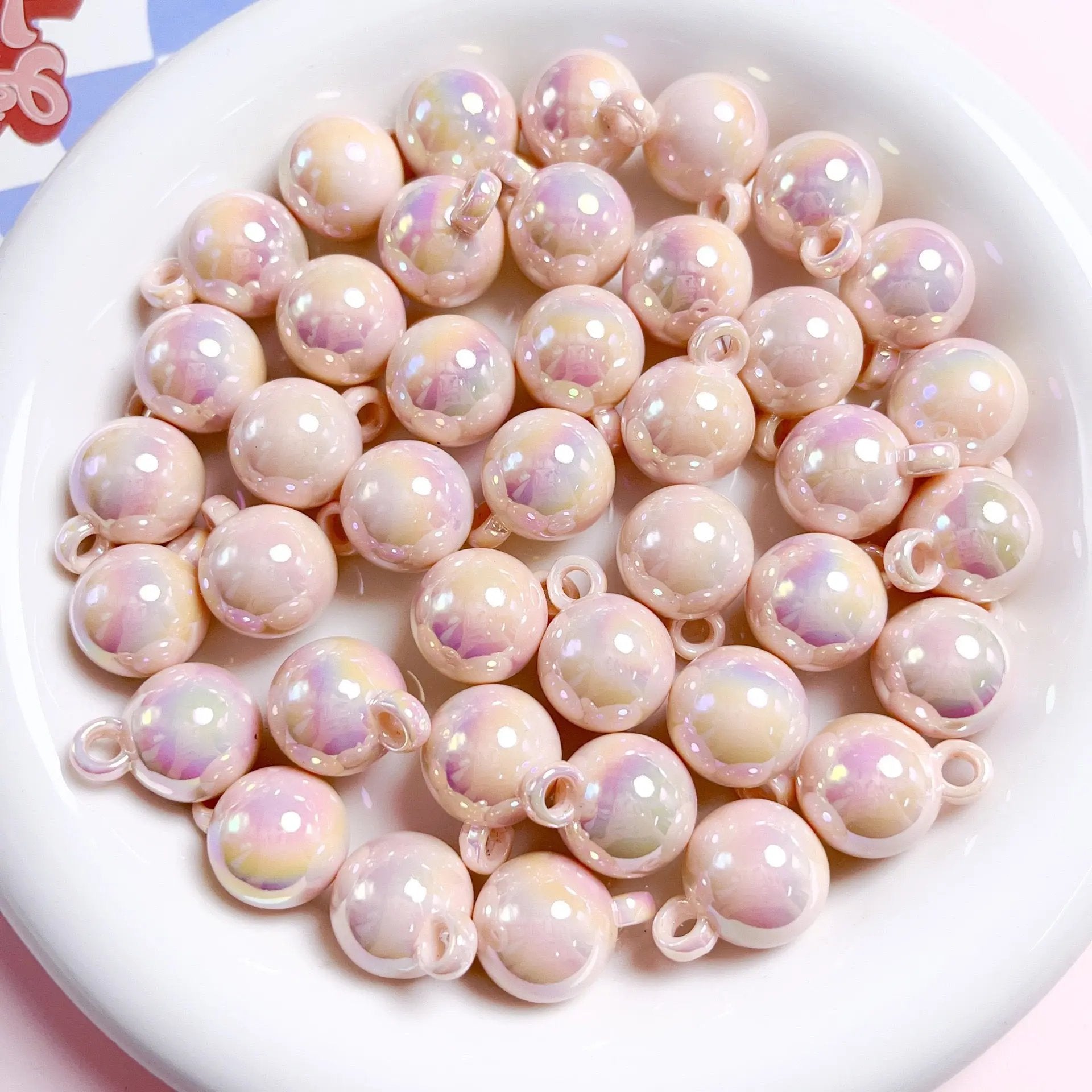 FS2383-16MM UV Solid Color Acrylic Beads For Making Car Hangers Zoe's DIY Shop