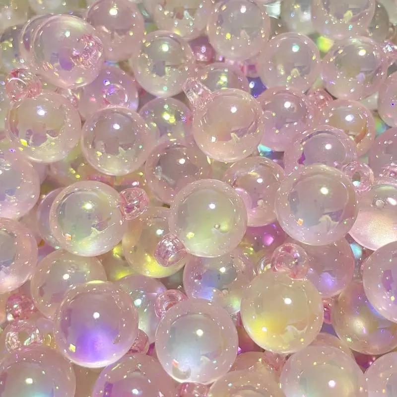 FS2387-16mm Clear UV Shiny Acrylic Dangle  Beads For Making Car Hanger Zoe's DIY Shop