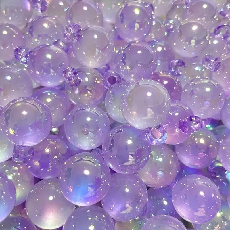 FS2387-16mm Clear UV Shiny Acrylic Dangle  Beads For Making Car Hanger Zoe's DIY Shop