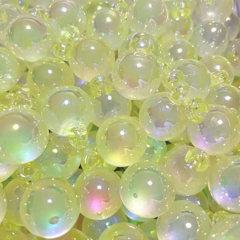 FS2387-16mm Clear UV Shiny Acrylic Dangle  Beads For Making Car Hanger Zoe's DIY Shop