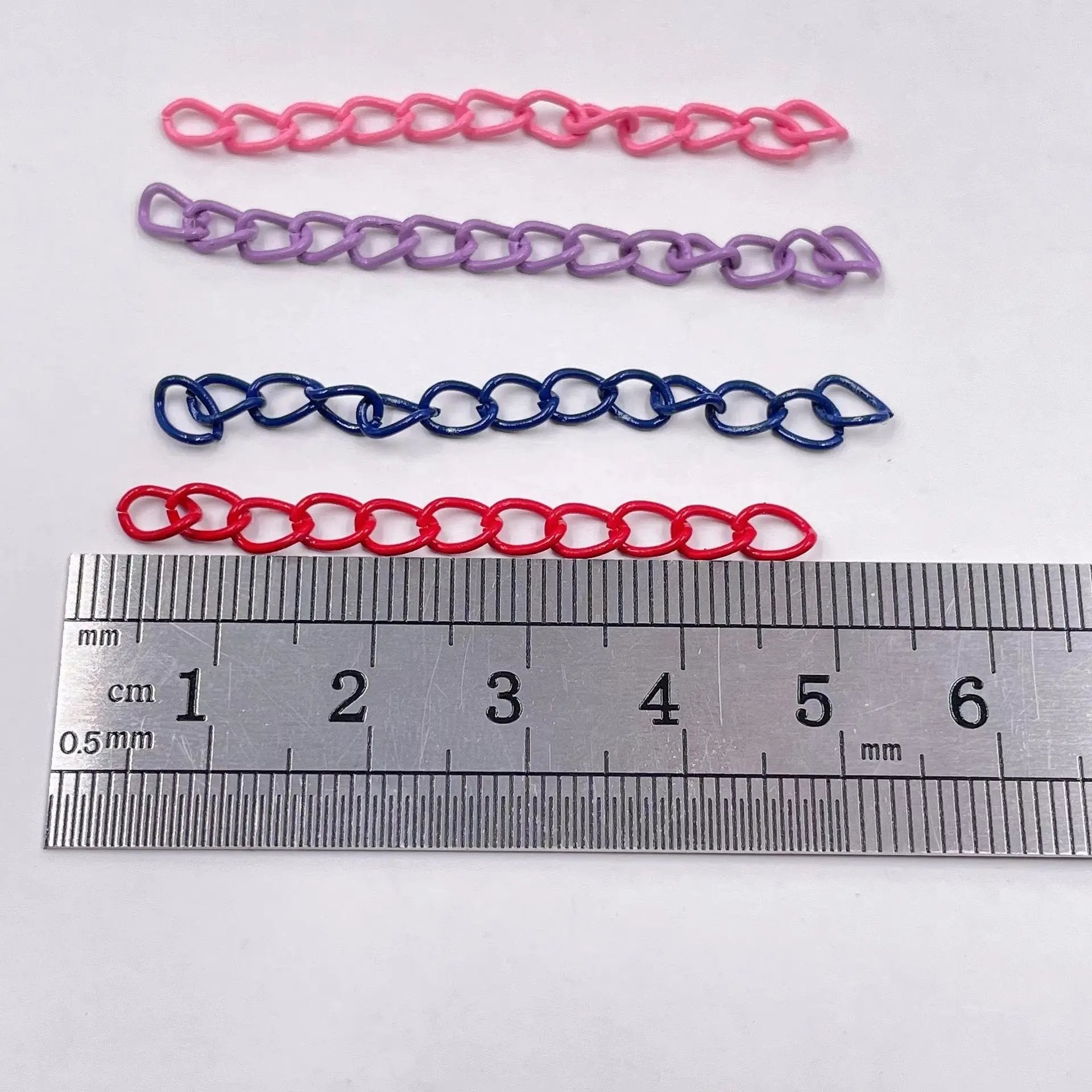 FS2395-5cm Length Random Mixed Color Chain Zoe's DIY Shop