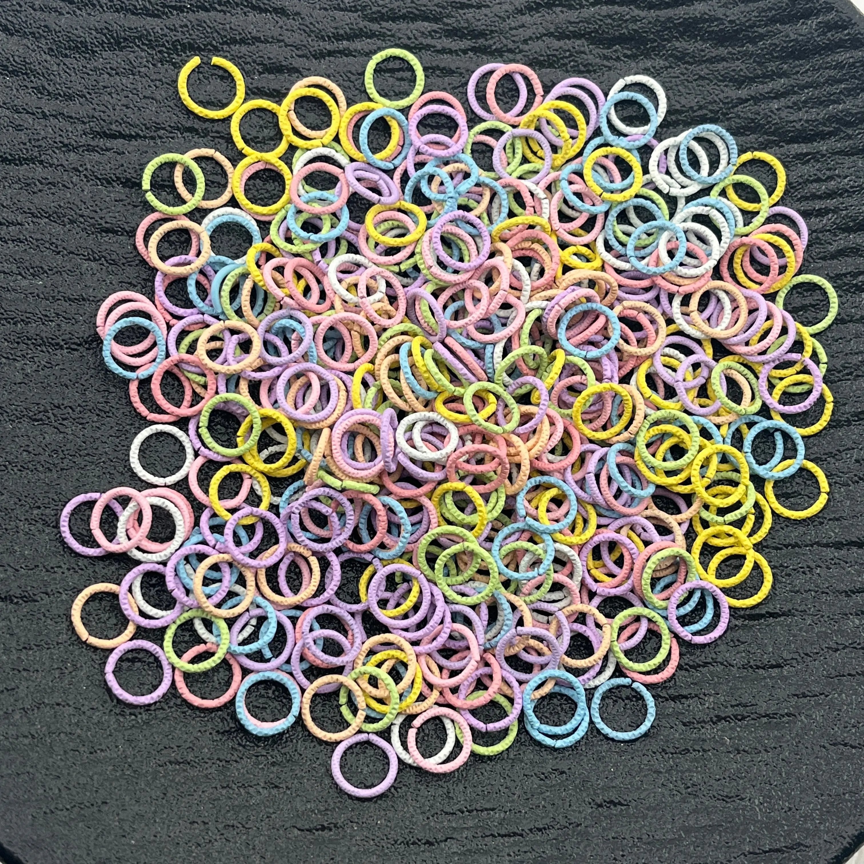 FS2396-8MM Random Mixed Color Drump Ring Zoe's DIY Shop