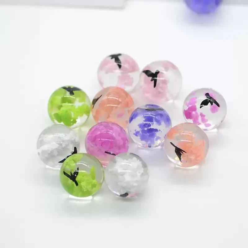 FS2404-20MM Glowing Cloud Resin Beads With Bird Inside (Not UV) Fit For Beadable Pens Zoe's DIY Shop