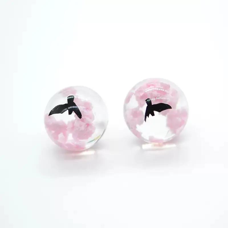 FS2404-20MM Glowing Cloud Resin Beads With Bird Inside (Not UV) Fit For Beadable Pens Zoe's DIY Shop