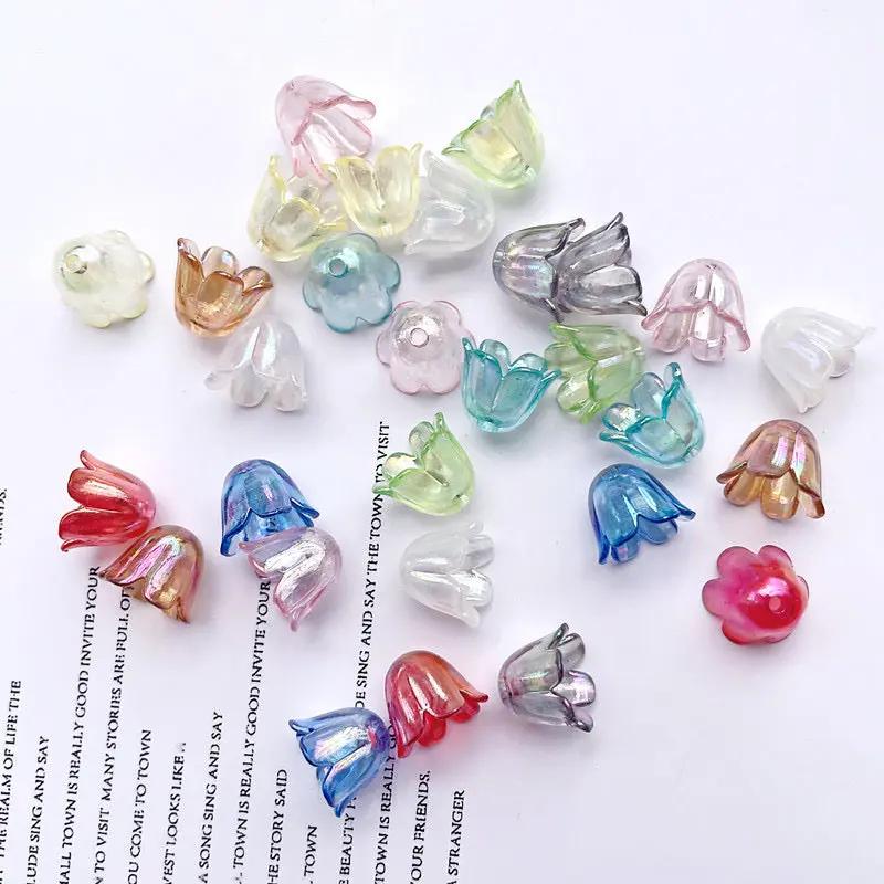 FS2408- 8*10MM Size Clear Valley Of Lilly Flower For Making Car Hanger Zoe's DIY Shop