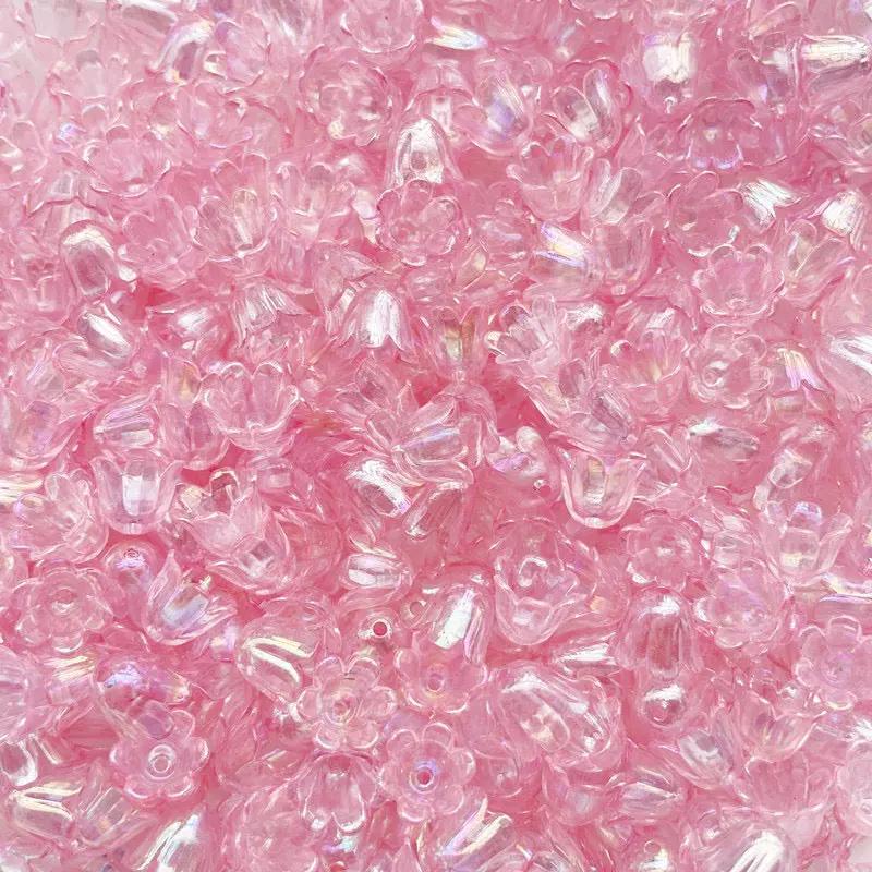 FS2408- 8*10MM Size Clear Valley Of Lilly Flower For Making Car Hanger Zoe's DIY Shop