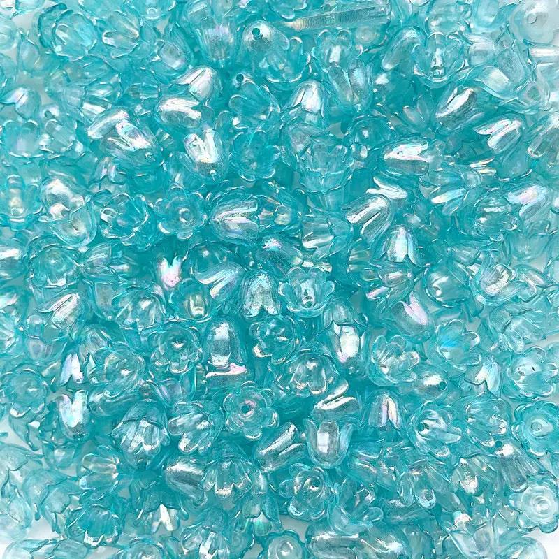 FS2408- 8*10MM Size Clear Valley Of Lilly Flower For Making Car Hanger Zoe's DIY Shop