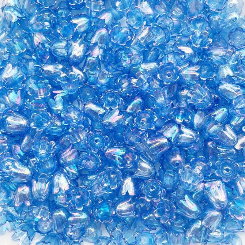 FS2408- 8*10MM Size Clear Valley Of Lilly Flower For Making Car Hanger Zoe's DIY Shop