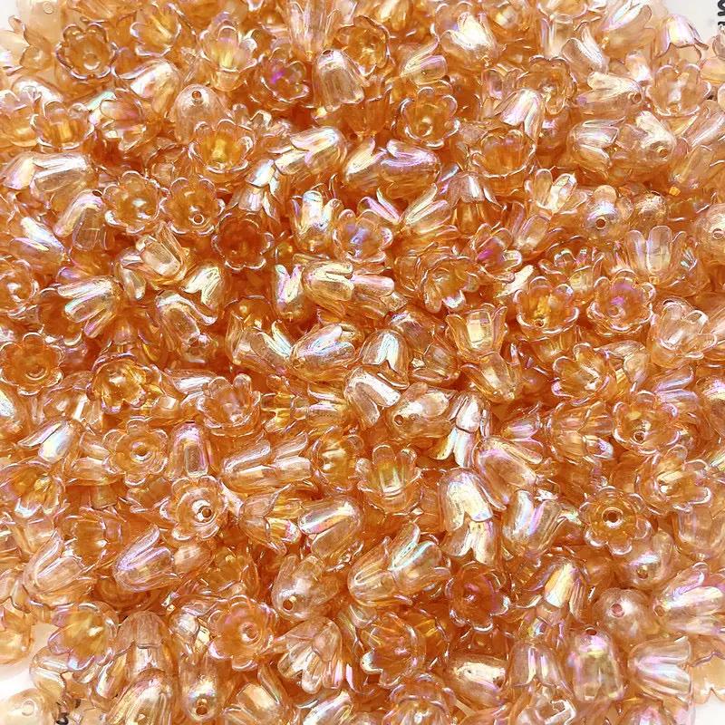 FS2408- 8*10MM Size Clear Valley Of Lilly Flower For Making Car Hanger Zoe's DIY Shop