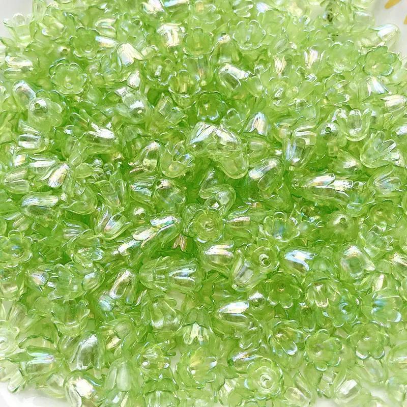 FS2408- 8*10MM Size Clear Valley Of Lilly Flower For Making Car Hanger Zoe's DIY Shop
