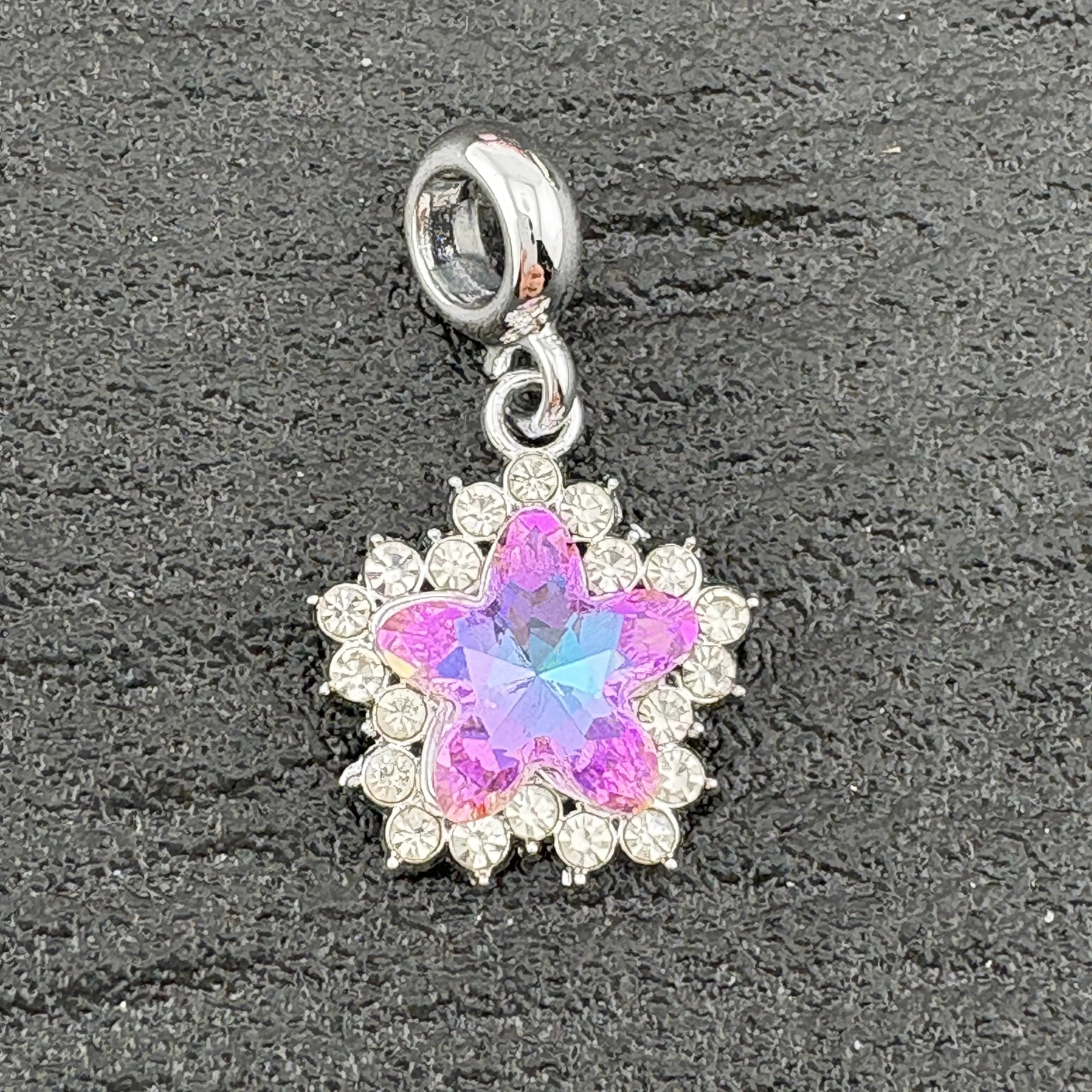 FS2417- Star Snowflake Spacers Charms Fit for pens Zoe's DIY Shop